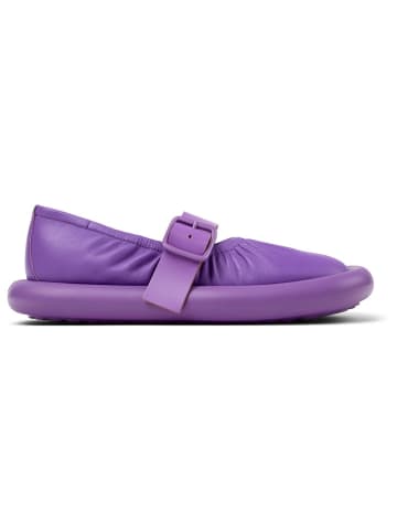 Camper Leder-Spangenballerinas in Lila