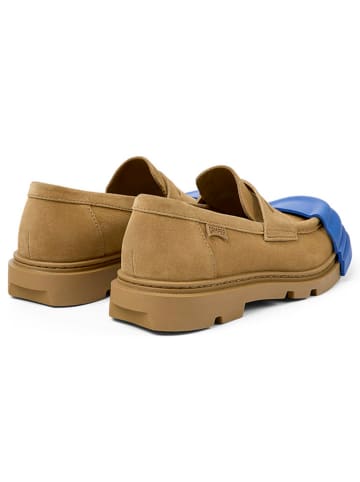 Camper Leren mocassins lichtbruin