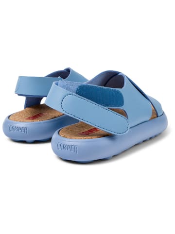 Camper Leder-Sandalen in Hellblau