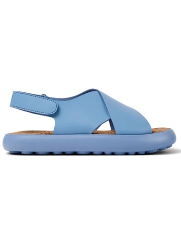 Camper Leder-Sandalen in Hellblau