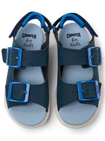 Camper Leder-Sandalen in Dunkelblau