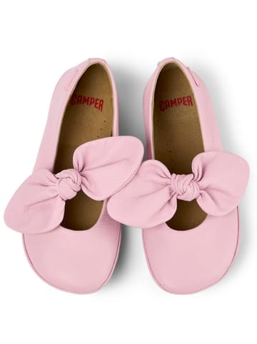 Camper Leder-Ballerinas in Rosa