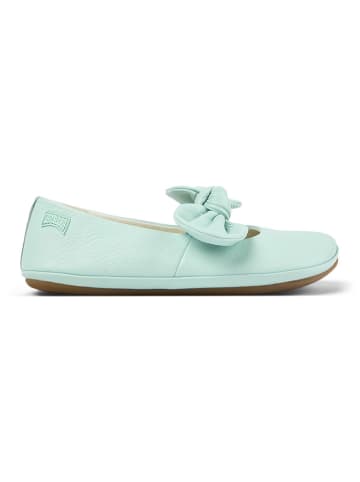 Camper Leren ballerina's turquoise