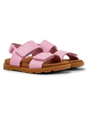 Camper Leder-Sandalen in Rosa
