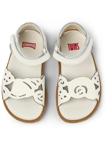 Camper Leder-Sandalen in Weiß
