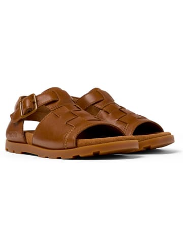 Camper Leder-Sandalen  in Hellbraun