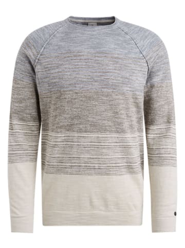 CAST IRON Pullover in Creme/ Grau/ Blau