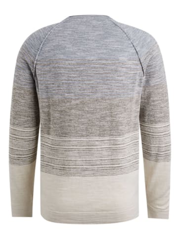 CAST IRON Pullover in Creme/ Grau/ Blau