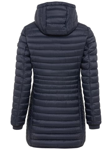 Camel Active Doorgestikte mantel donkerblauw