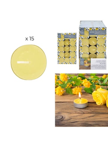 Garden Spirit Theelichtjes "Citronella" geel - 15 stuks - 15 x 11,2 g