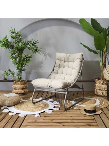 Garden Spirit Fotel ogrodowy "Dolce Vita" w kolorze beżowo-kremowym - 68 x 85,5 x 88 cm