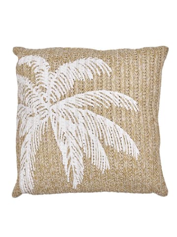 Garden Spirit Kissen ''Palmier'' in Beige - (L)40 x (B)40 cm