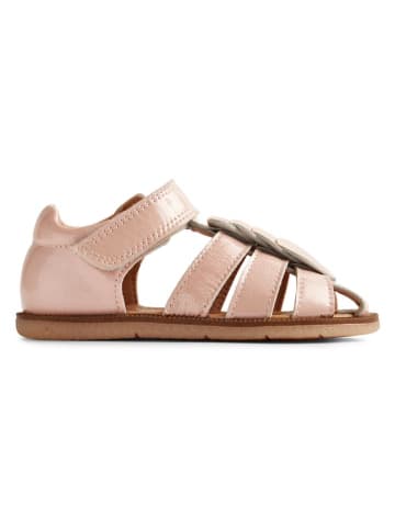 Wheat Leren enkelsandalen lichtroze