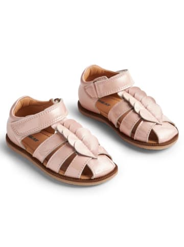 Wheat Leren enkelsandalen lichtroze