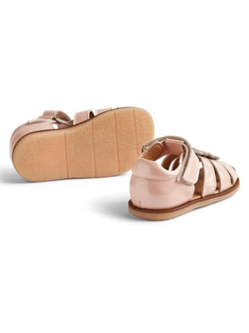 Wheat Leren enkelsandalen lichtroze