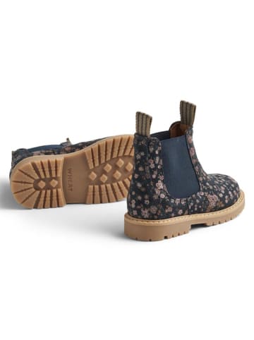 Wheat Leder-Chelsea-Boots in Dunkelblau