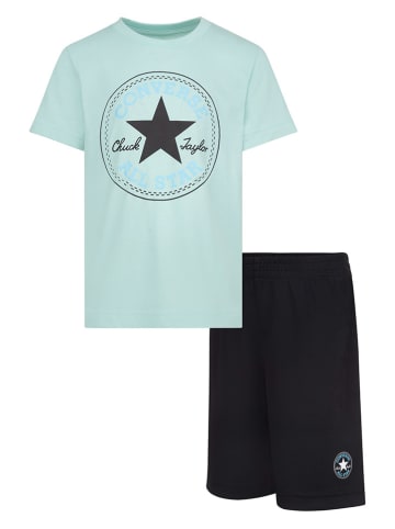 Converse 2-delige outfit donkerblauw/turquoise