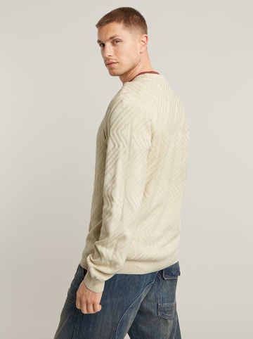 G-Star Sweter w kolorze kremowym