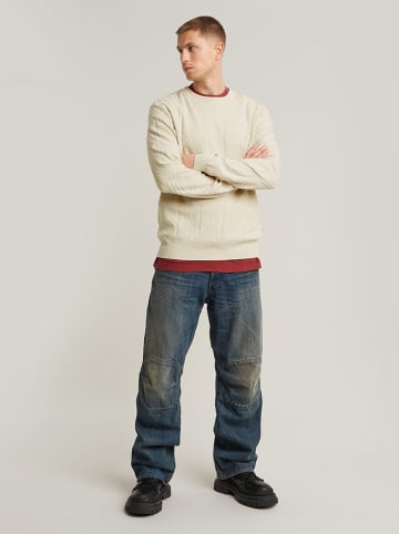 G-Star Sweter w kolorze kremowym