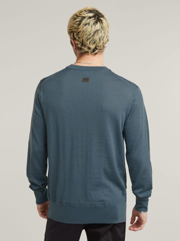 G-Star Merino-Wollpullover in Blau