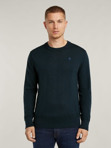 G-Star Merinowollen trui donkerblauw