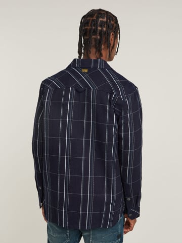G-Star Blousejas blauw/groen/wit