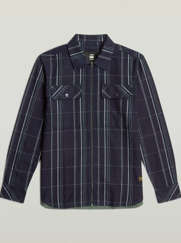 G-Star Blousejas blauw/groen/wit