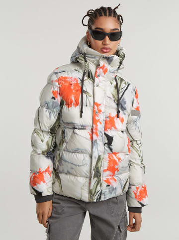 G-Star Steppjacke in Creme/ Orange