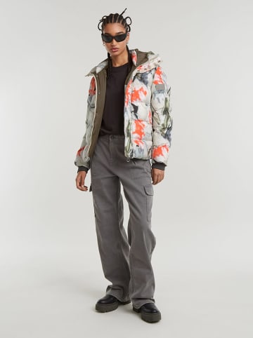 G-Star Steppjacke in Creme/ Orange