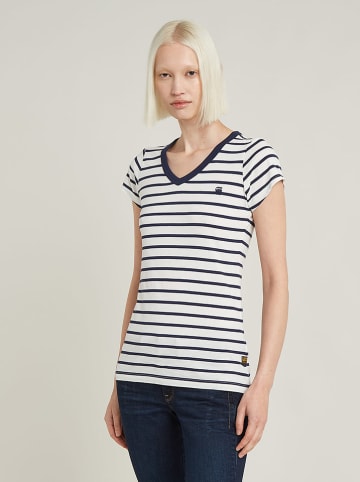 G-Star Shirt in Weiß/ Schwarz