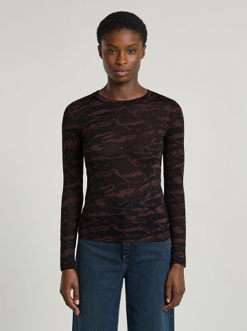 G-Star Longsleeve in Schwarz/ Lila