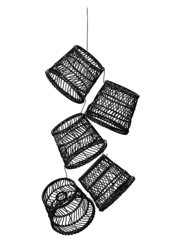 Konstsmide 5er-Set: Lampenschirme für Lichterketten in Schwarz - (H)20 x Ø 15 cm