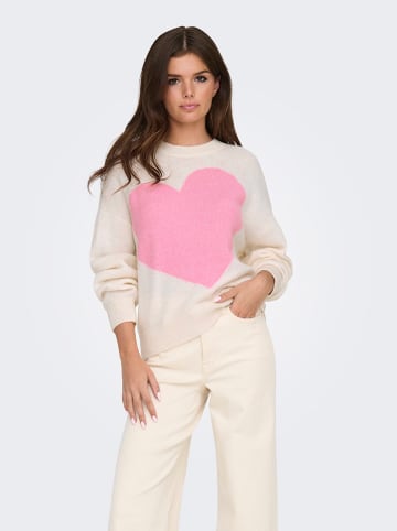 JDY Sweter w kolorze kremowym