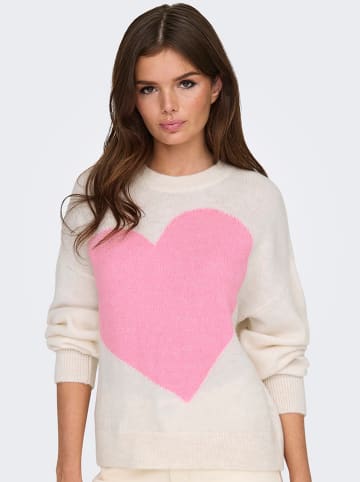 JDY Sweter w kolorze kremowym