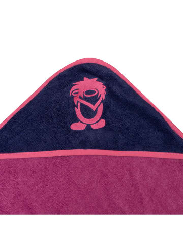 Trollkids Badhanddoek met capuchon "Sandefjord" paars/donkerblauw