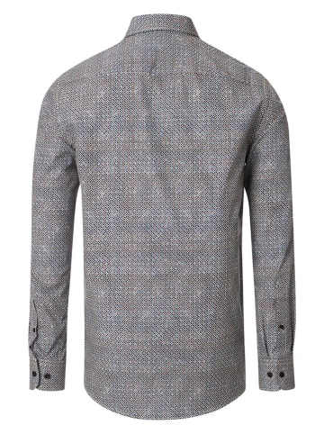 CASAMODA Koszula - Casual fit - w kolorze jasnobrązowo-niebieskim