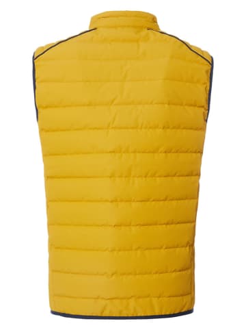 CASAMODA Doorgestikte bodywarmer geel