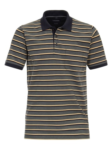 CASAMODA Poloshirt in Grau/Gelb