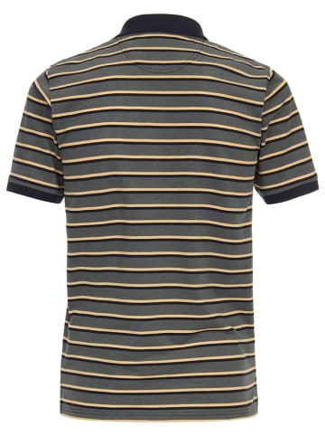 CASAMODA Poloshirt in Grau/Gelb