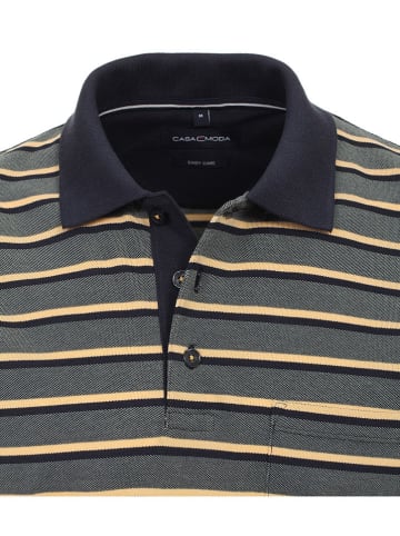 CASAMODA Poloshirt in Grau/Gelb