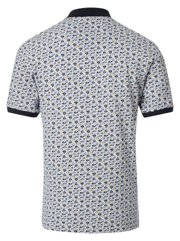 CASAMODA Poloshirt wit/zwart/blauw