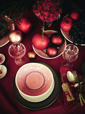 Rosenthal Suppenteller "Junto" in Pink/ Weiß - Ø 17 cm