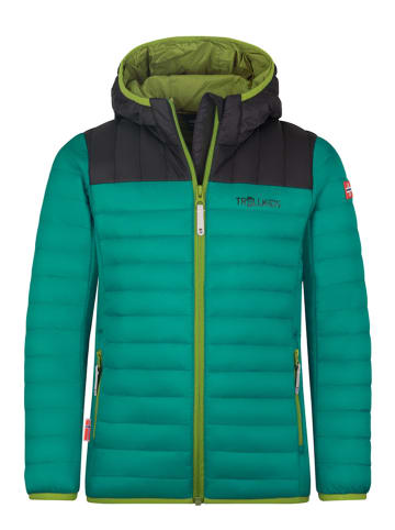 Trollkids Steppjacke "Eikefjord" in Grün/ Schwarz
