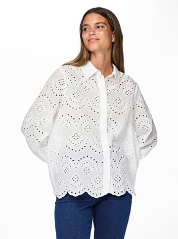 Pieces Bluse "Vilde" in Weiß