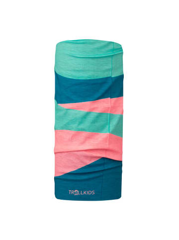 Trollkids Loop-Schal "Coastal Sunset" in Blau/ Rosa