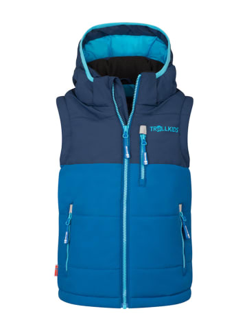 Trollkids Functionele bodywarmer "Narvik" blauw/donkerblauw