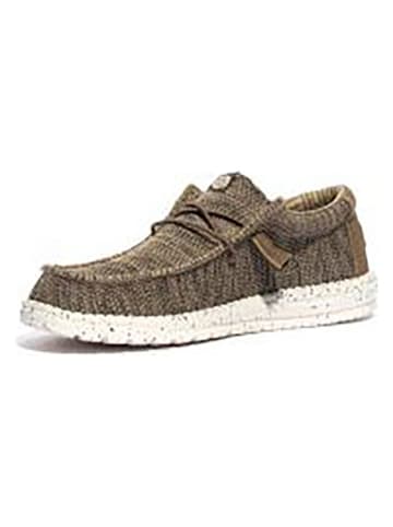Hey Dude Slipper "Wally Sox" in Braun