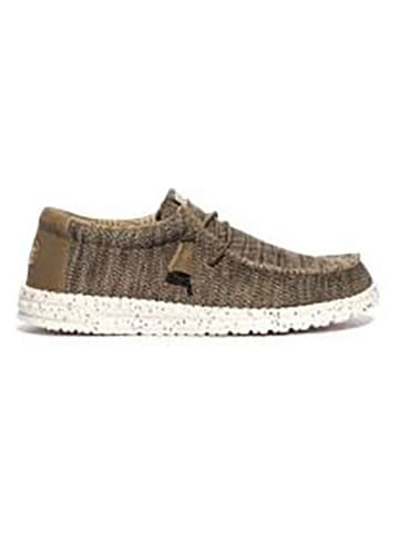 Hey Dude Slipper "Wally Sox" in Braun