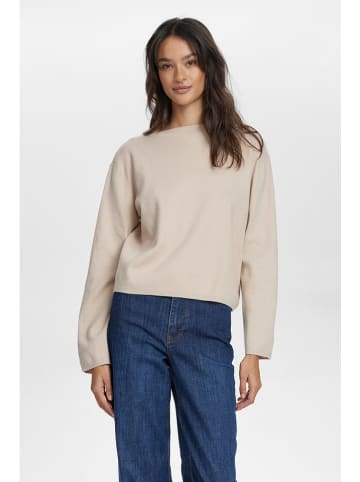 NÜMPH Sweter w kolorze beżowym