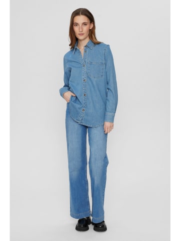 NÜMPH Jeans-Hemd in Hellblau